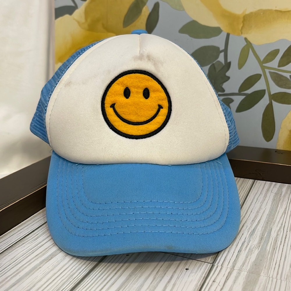 LIQUIDATION SALE EMOJI Blue Trucker Hat